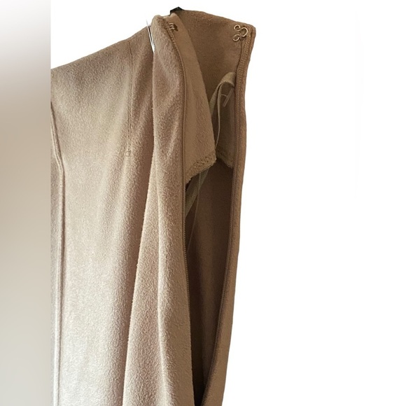 Liz Claiborne Suede High Waist Column Plisse Midi Tan Cutout Hemline Size… - Picture 9 of 12